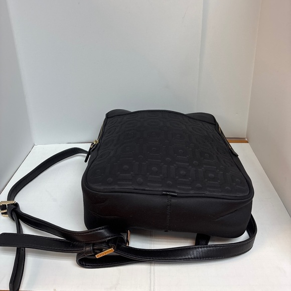 Tory Burch Women's Embossed Black Neoprene Backpack - Picture 5 of 7